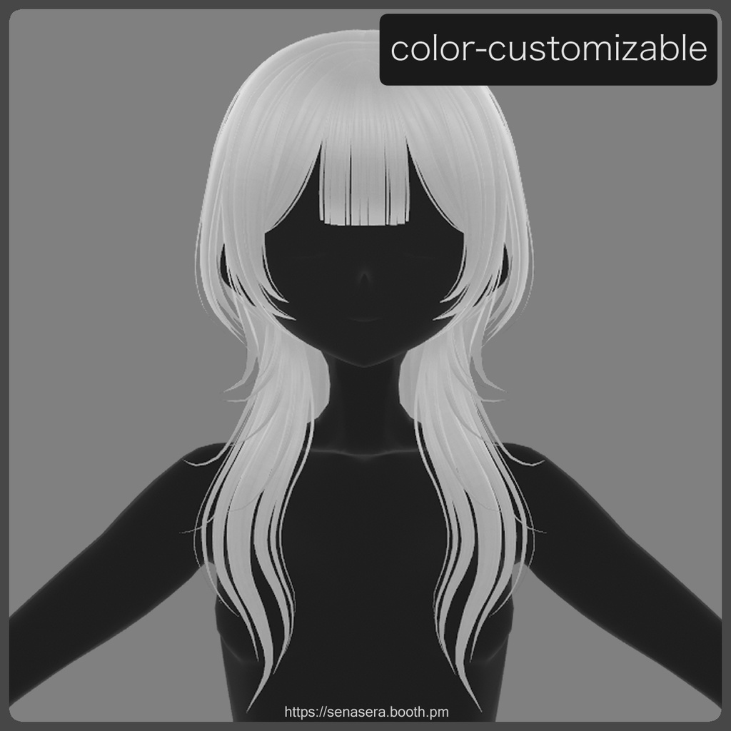 【VRoid】抜け感ロングウルフ / Effortless Long Wolf Cut