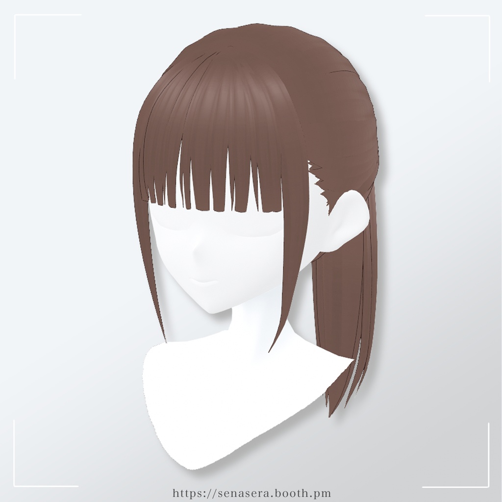【VRoid】ナチュラルポニーテール