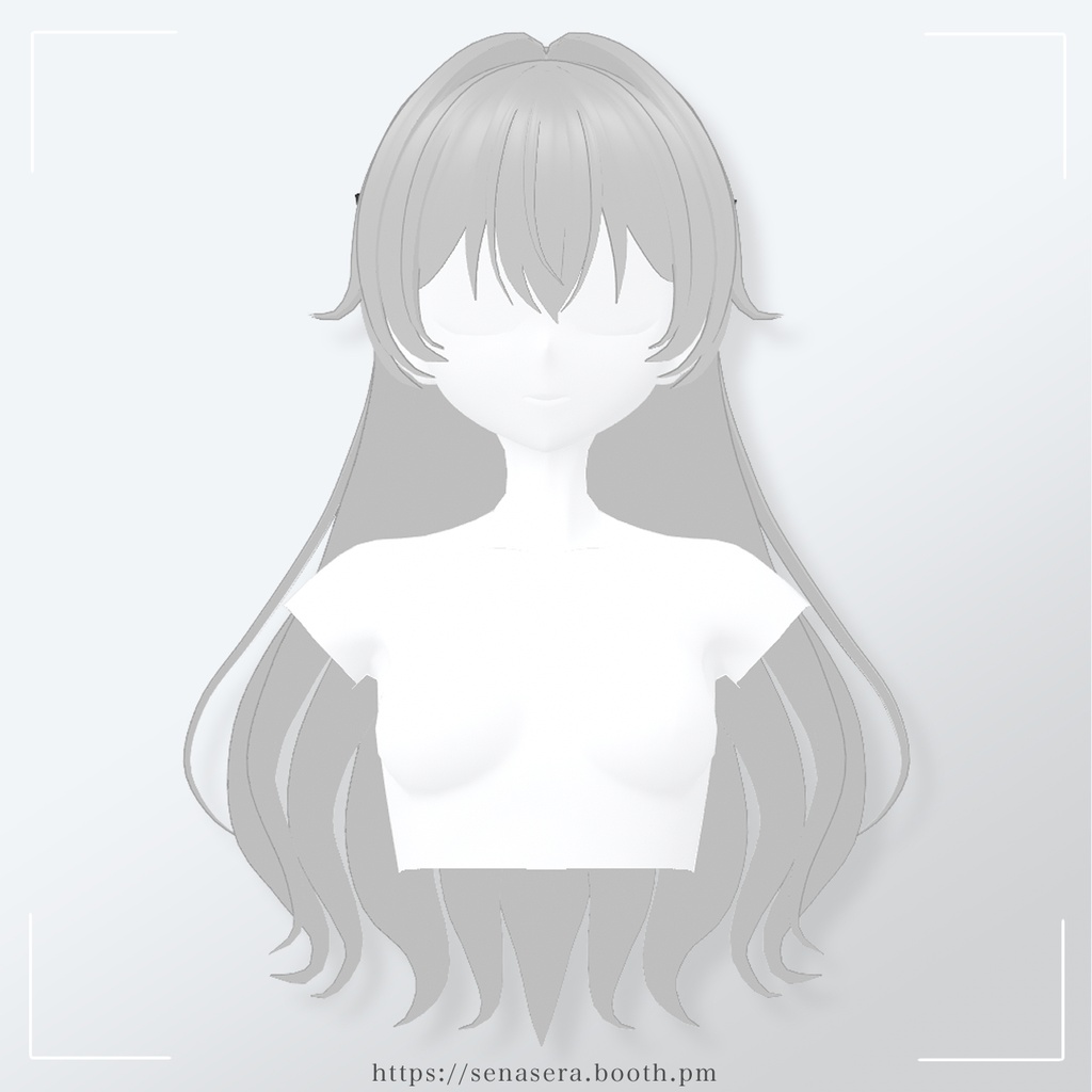 【VRoid】お嬢様ハーフアップ