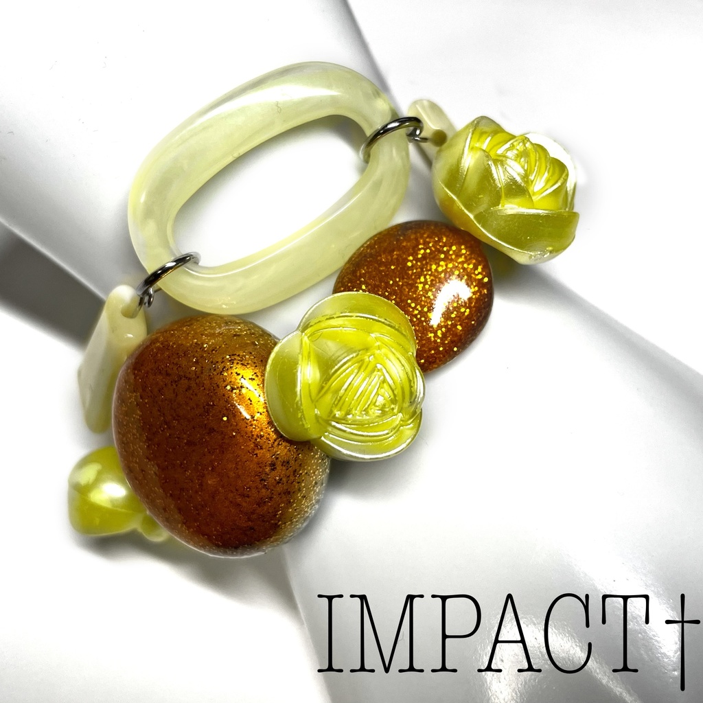 39.2連ブレスレット:YELLOW ROSE