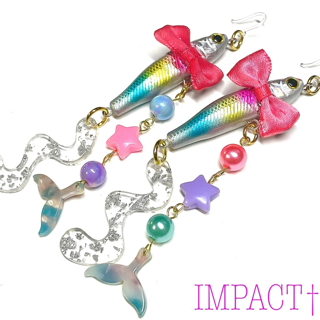 BP2.鮮度抜群！ゆるふわフィッシュピアス🎀🐟