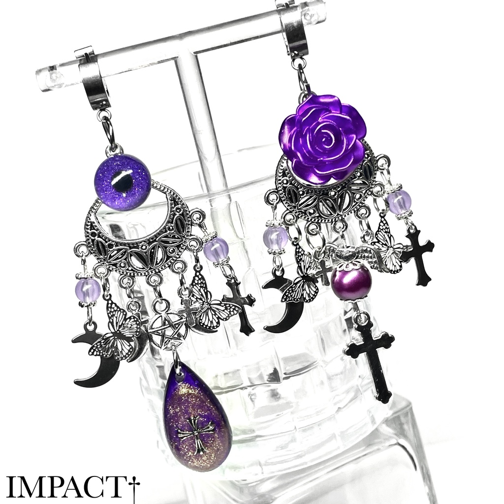 BP7 💜Purple elegantピアス💜