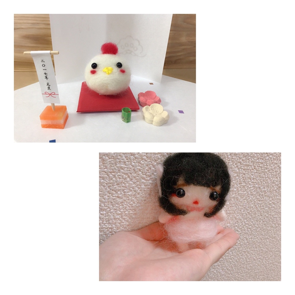 手作り羊毛フェルトマスコット(受注)