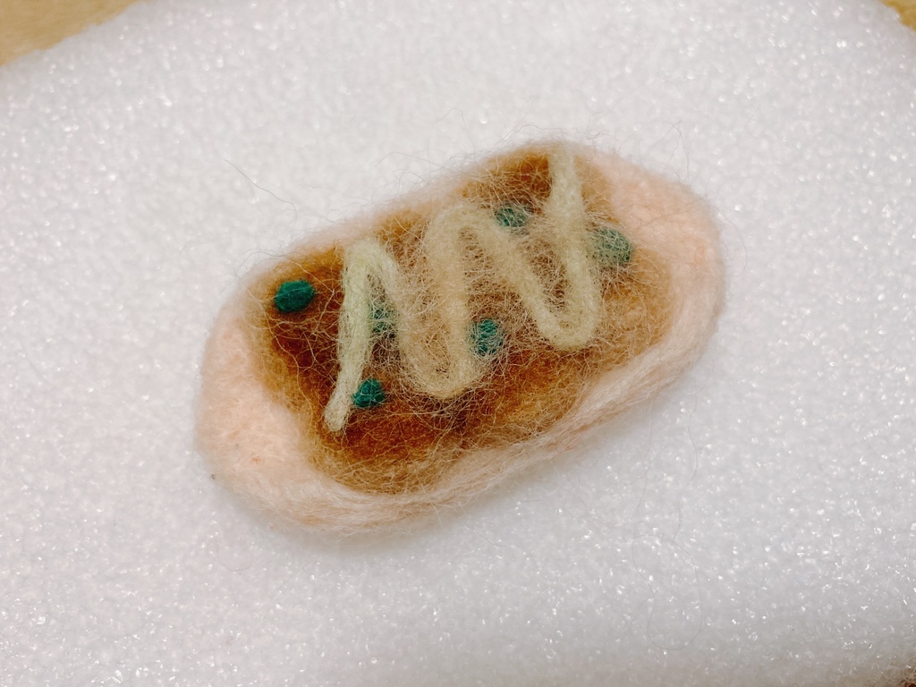 羊毛フェルトマスコット【たこ焼き】