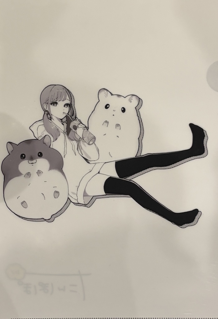 たんぽぽクリアファイルA4(はむぽぽはむ)