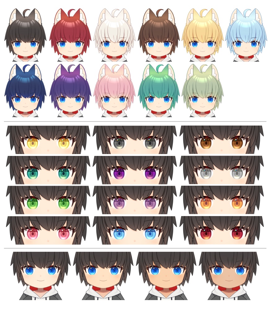 【Live2D】カスタムちび男子【VTubeStudio用】