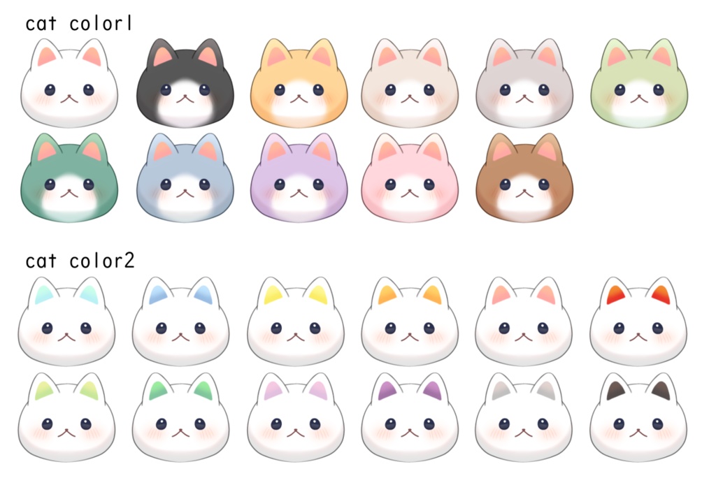 【Live2D】頭に猫を乗せた女の子【VTubeStudio用】