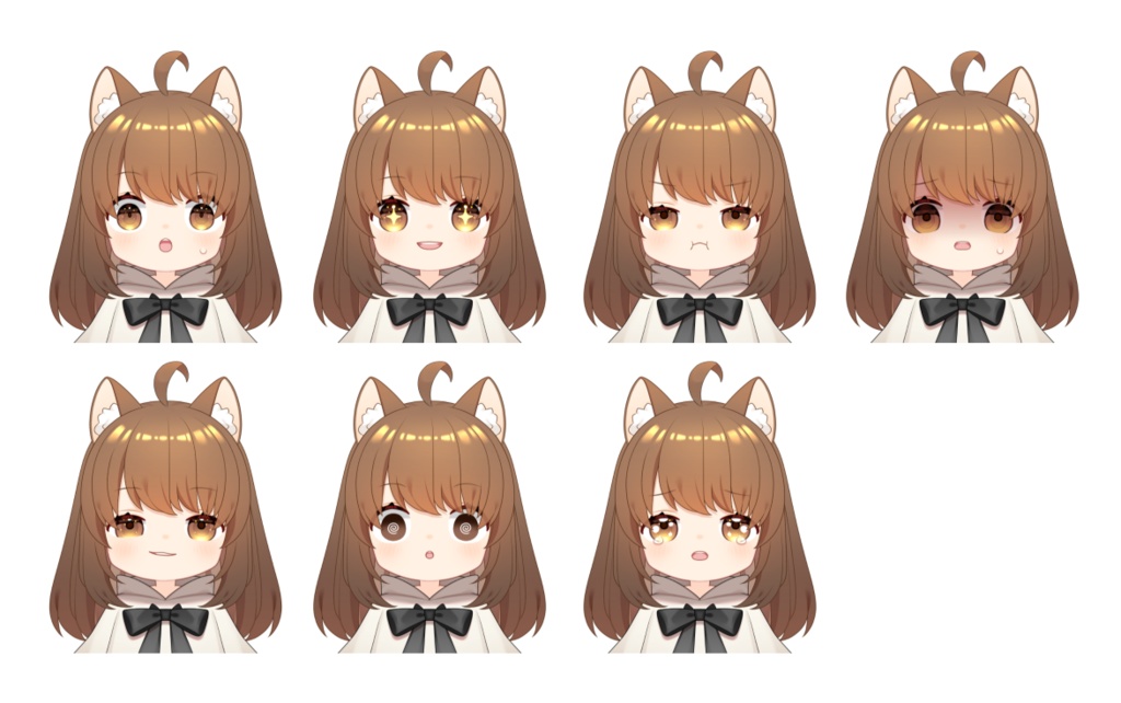 【Live2D】新デフォルメ猫耳少女【VTubeStudio用】