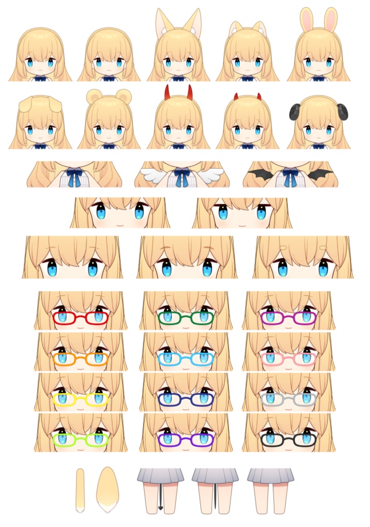 【Live2D】カスタムちびキャラ2【VTubeStudio用】