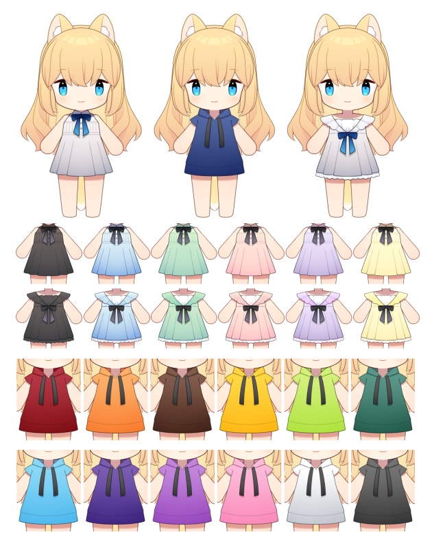 【Live2D】カスタムちびキャラ2【VTubeStudio用】