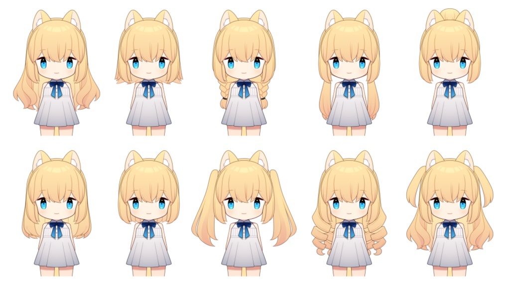 【Live2D】カスタムちびキャラ2【VTubeStudio用】