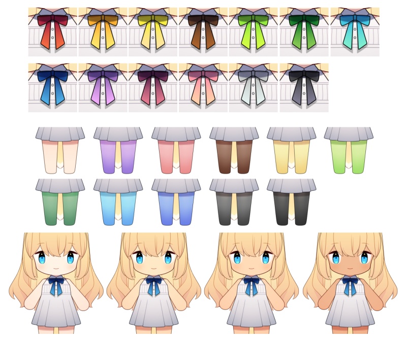 【Live2D】カスタムちびキャラ2【VTubeStudio用】