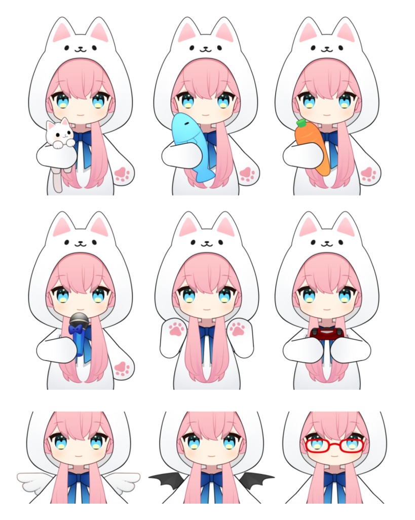 【Live2D】きぐるみの女の子【VTubeStudio用】