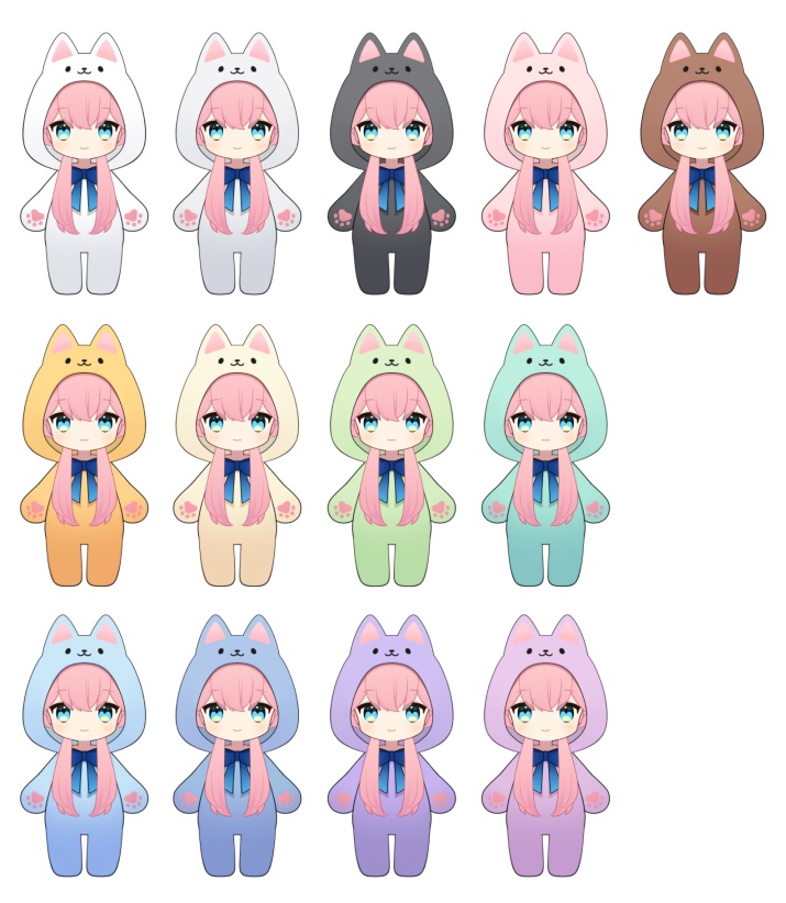 【Live2D】きぐるみの女の子【VTubeStudio用】