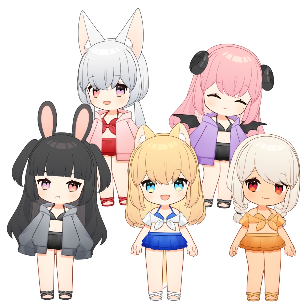 【VTubeStudio用】水着の女の子