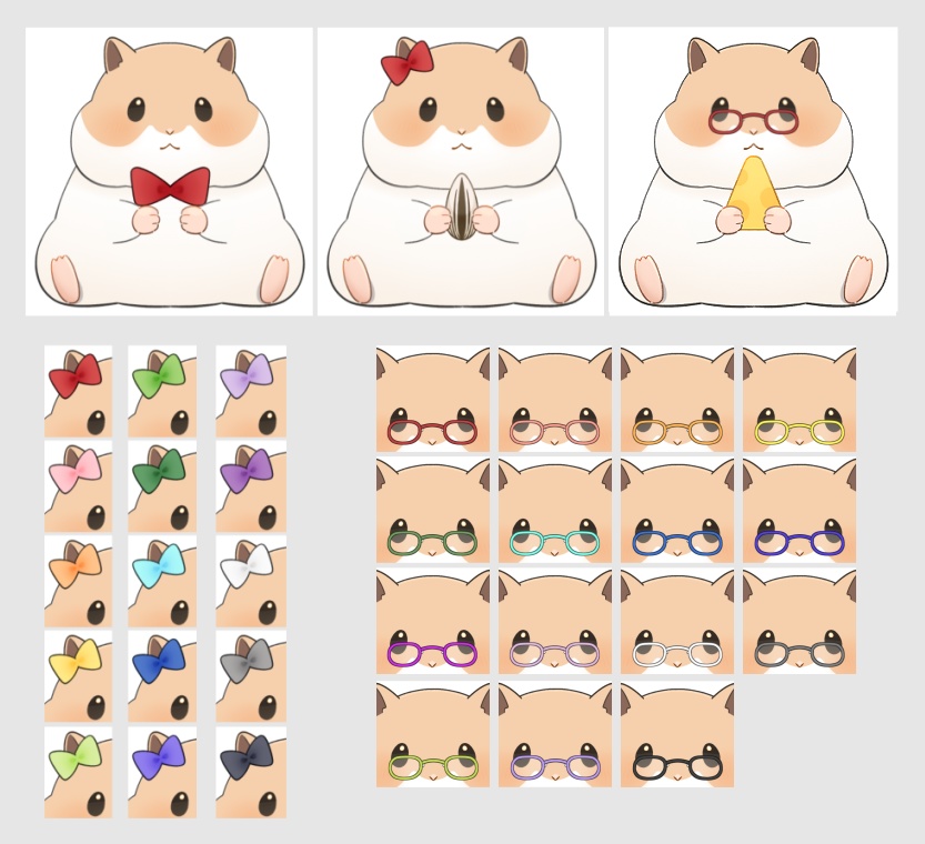 【Live2D】ハムスター【VTubeStudio用】