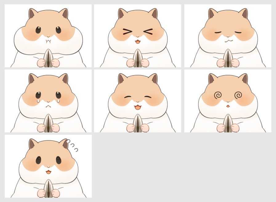 【Live2D】ハムスター【VTubeStudio用】