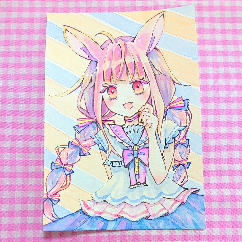 〔水彩原画〕うさぎちゃん