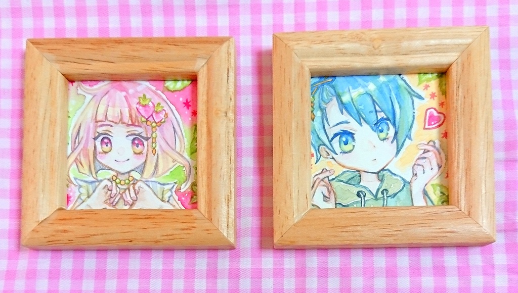 【ミニ原画】ウィンザーブルーの青くん