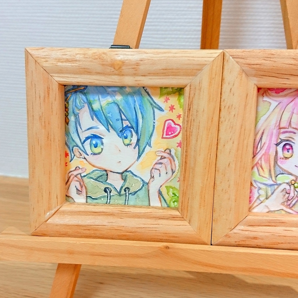 【ミニ原画】ウィンザーブルーの青くん