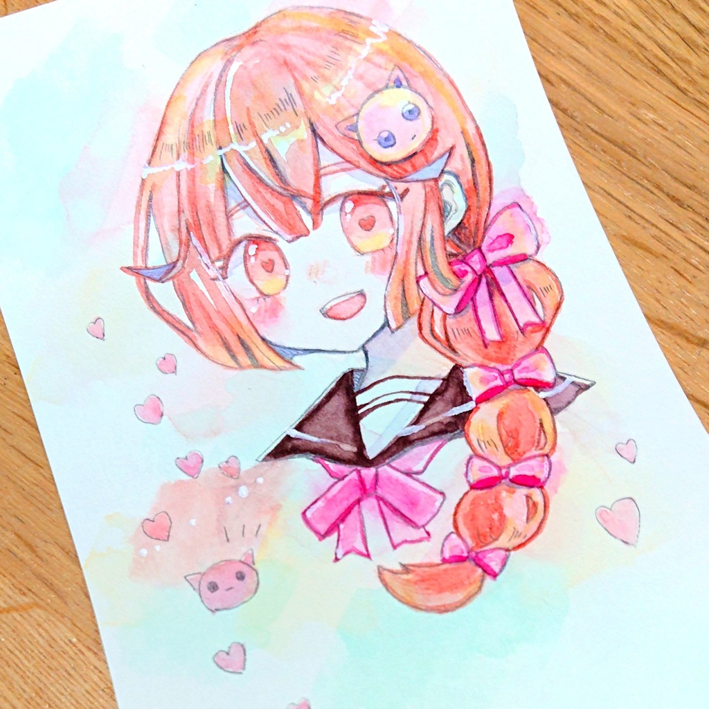 【原画】ねこピンちゃん / ドローイング