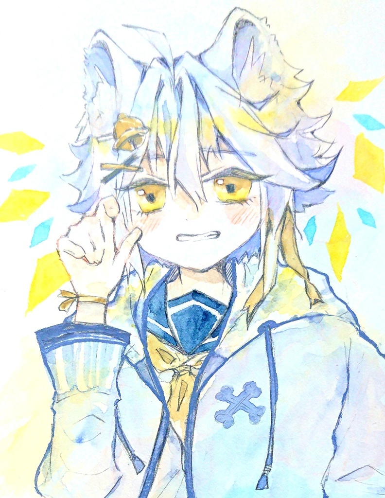 【原画】狼くん/ドローイング