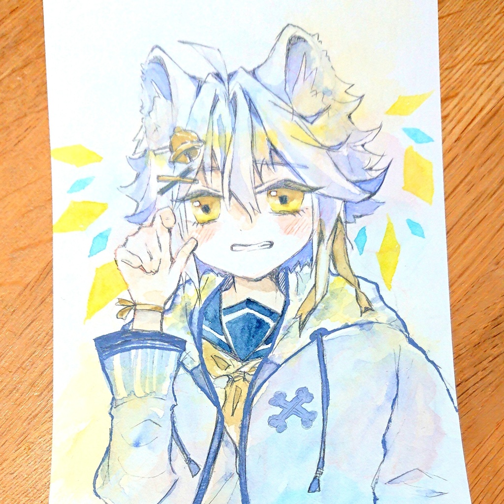 【原画】狼くん/ドローイング