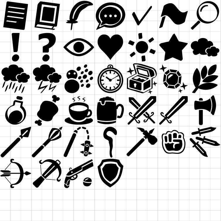 ファンタジーtrpg向け シンプルなアイコン集 わっかのtrpg部屋 Booth