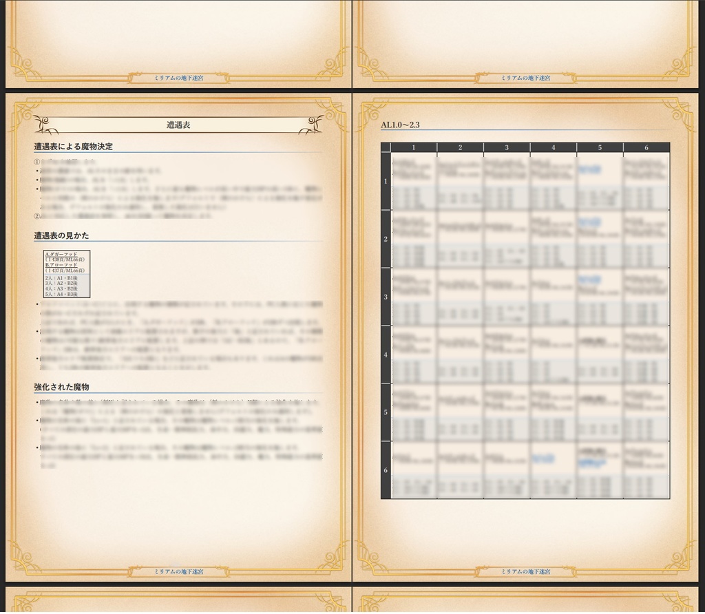 【10/28更新】ソード・ワールド2.5 ミリアムの地下迷宮(モンスター☆ハッカーズ非公式改良データ集)