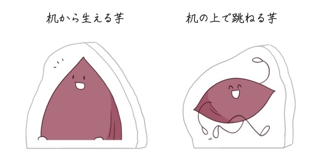 ミニ芋アクリルスタンド