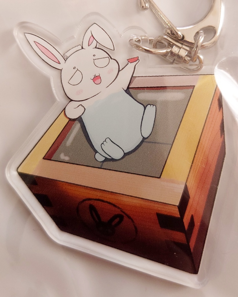 しろもちアクリルキーホルダー