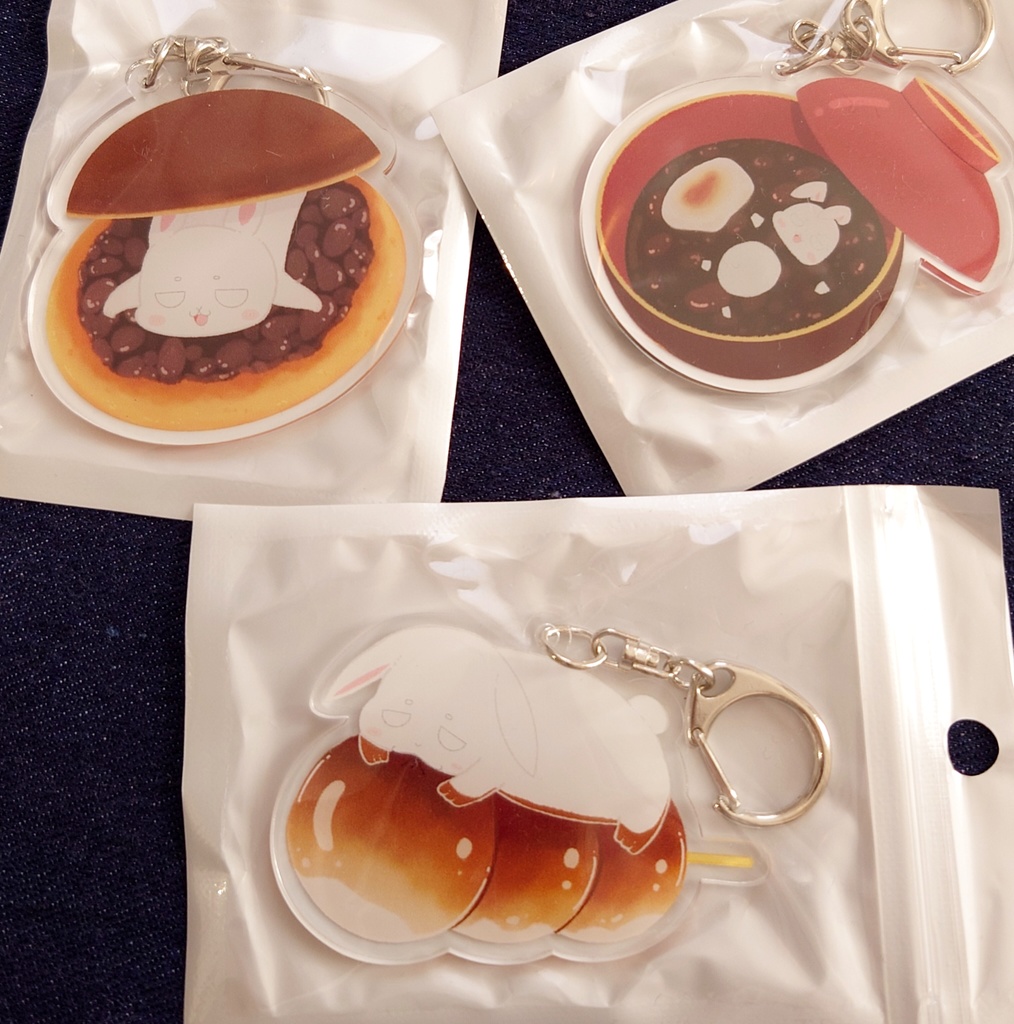 しろもちアクリルキーホルダー