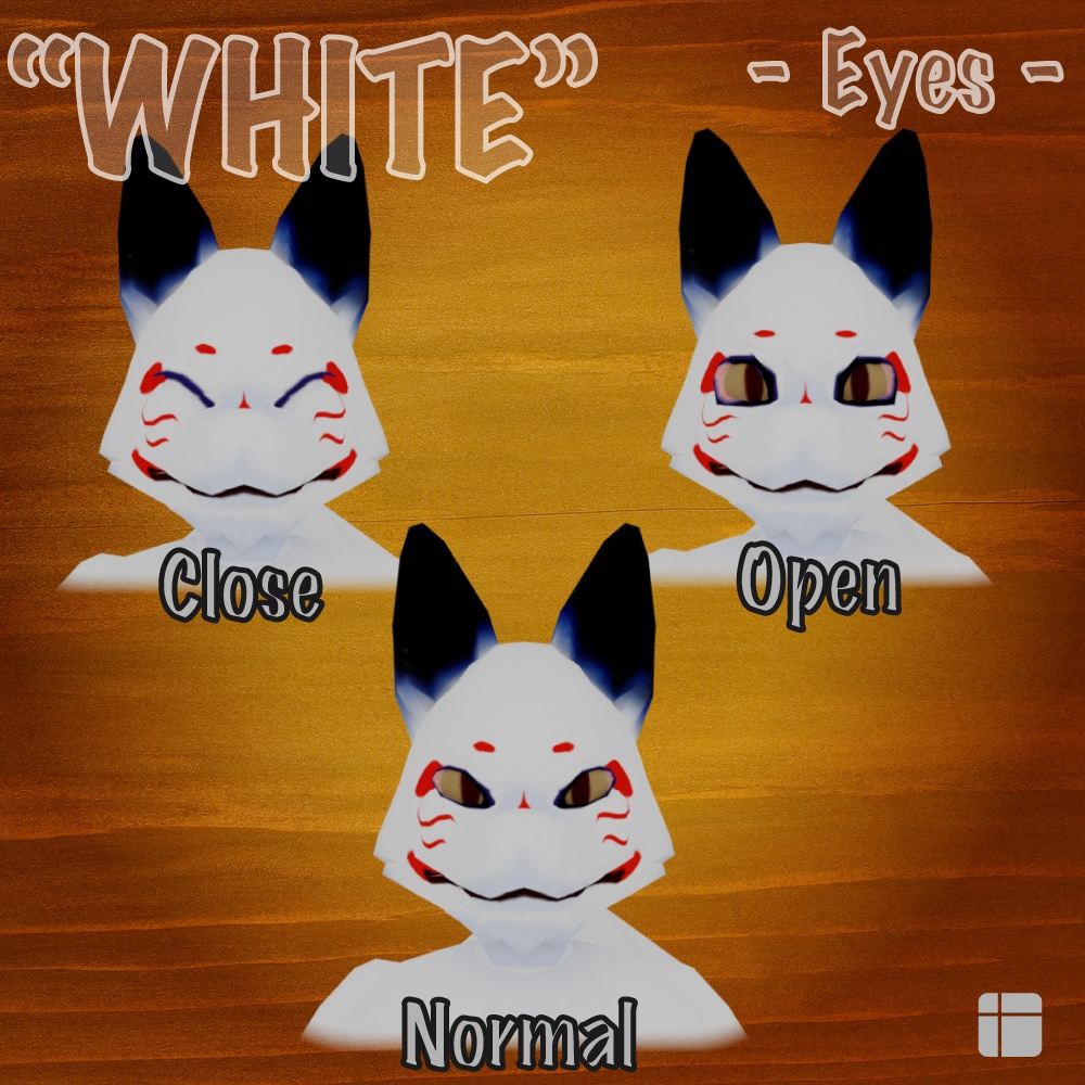 狛狐 - きつね【獣型3Dアバター】※Oculus Quest対応