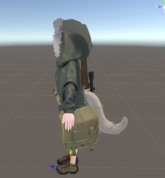 Nemoちゃんのジャケットのフードをかぶれるようにするやつ