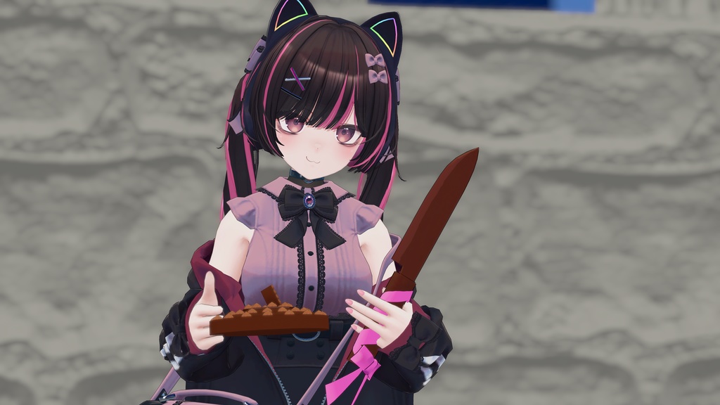 【無料】ちょこ包丁＆対戦車地雷型チョコケーキ