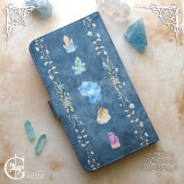 スライド式 手帳型スマートフォンケース