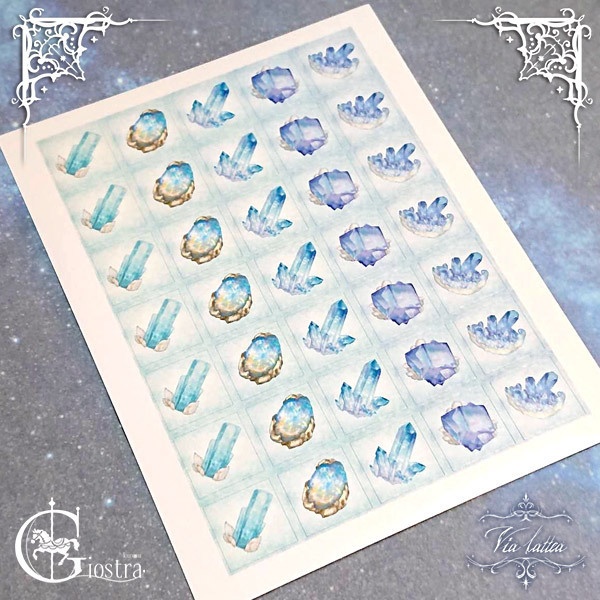 シールシート<青い石><緑の石>