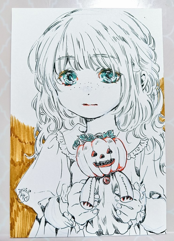 原画　ハロウィンの魔女