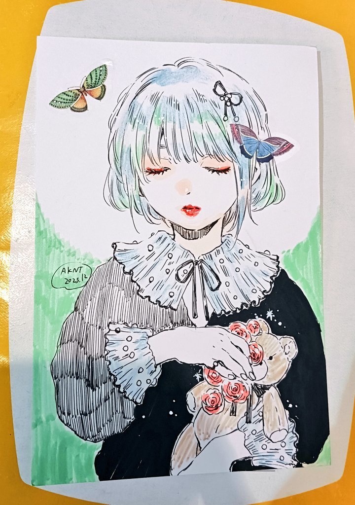 原画　フリルの襟