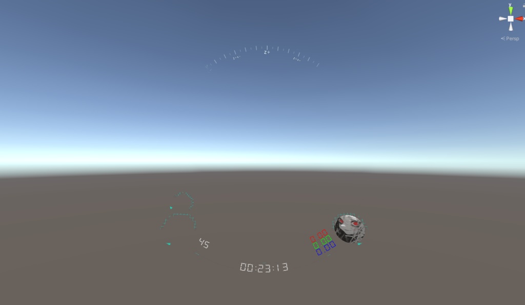 VRC HUD screen