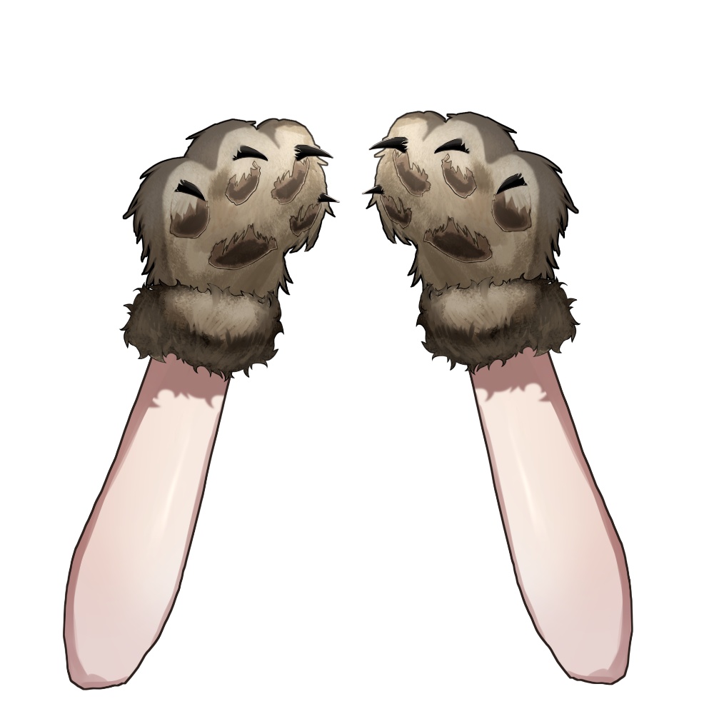 【動く!配信Live2Dアイテム】ハロウィンの仮装に!狼セット【カラー自由】