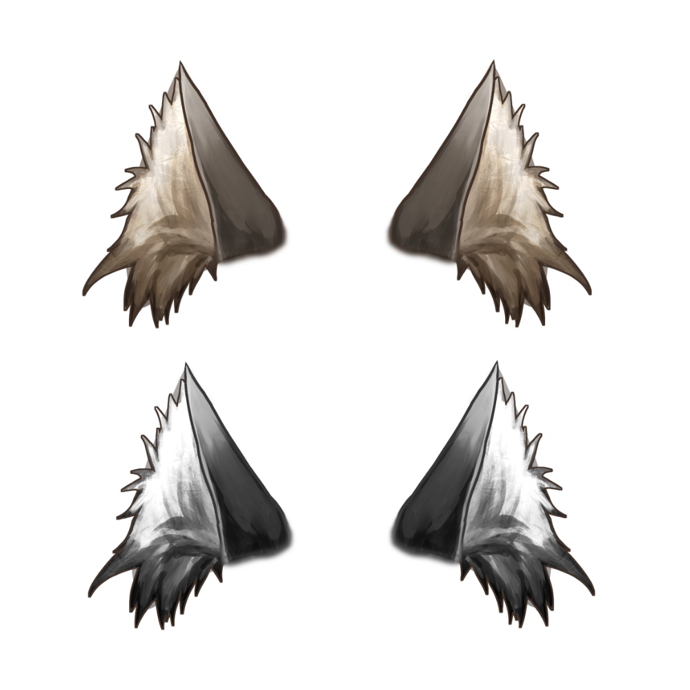 【動く!配信Live2Dアイテム】ハロウィンの仮装に!狼セット【カラー自由】