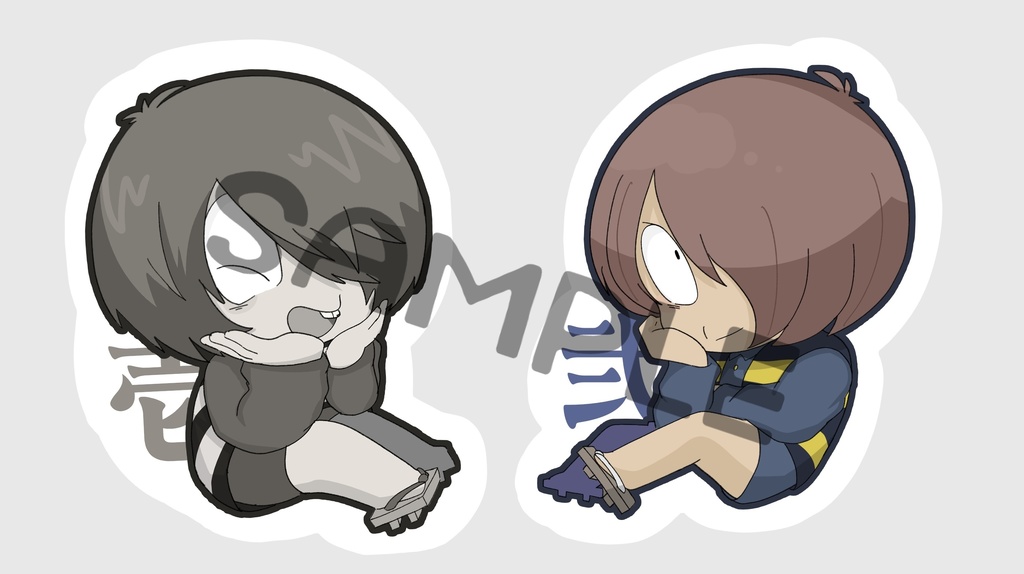 歴代鬼太郎シール2枚セット