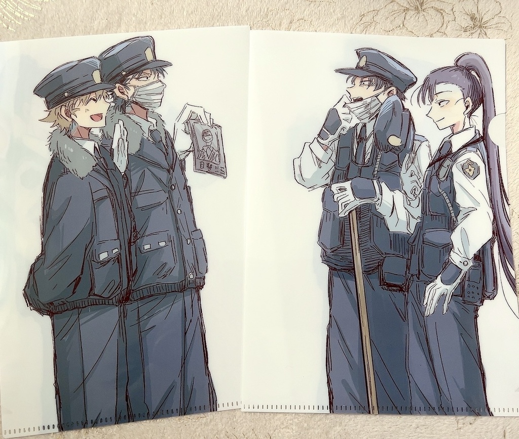 留伊　文仙　クリアファイル　漫画入り