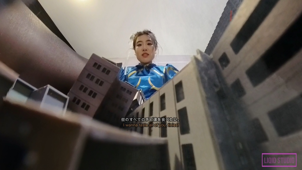 【巨大娘】世界を制覇する王者・巨大春レイさま 中編