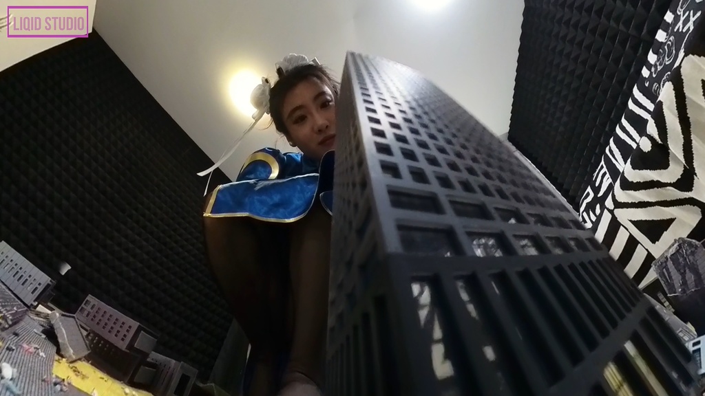 【巨大娘】世界を制覇する王者・巨大春レイさま 中編