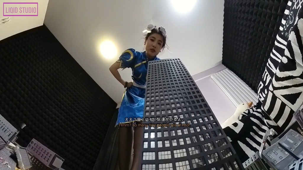 【巨大娘】世界を制覇する王者・巨大春レイさま 中編