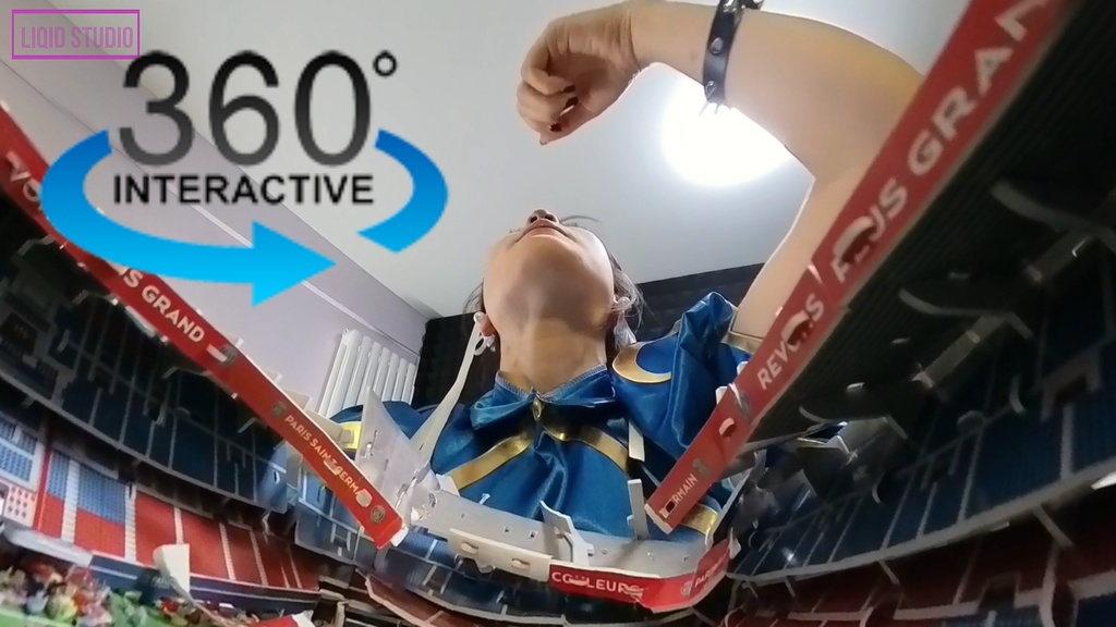 【VR360 ° 巨大娘】世界を制覇する王者・巨大春レイさま 前編