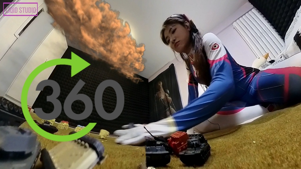 【VR360 ° 巨大娘】地球を支配しよう・巨大D.Va（ディーバ）さま　後編