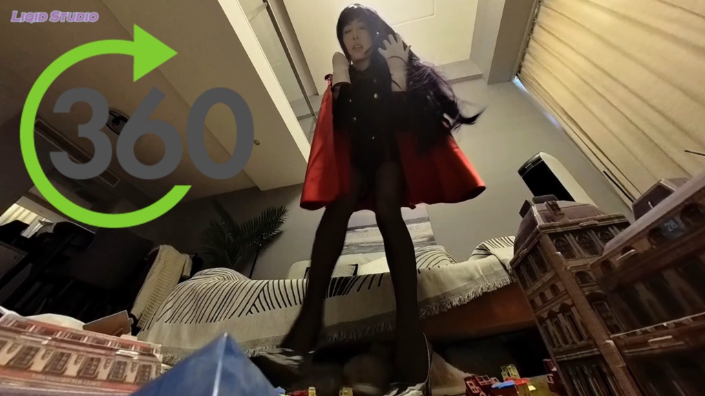 【VR360 ° 巨大娘】巨大魔防隊の総組長・地球を地獄へ変えろ (人気声優さんからの日本語音声) 前編